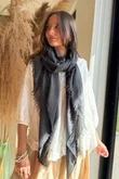 Laundry B Classic Portobello Scarf Charcoal 